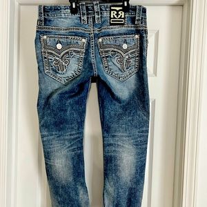 Rock Revival Mens Jeans James 32 Relaxed